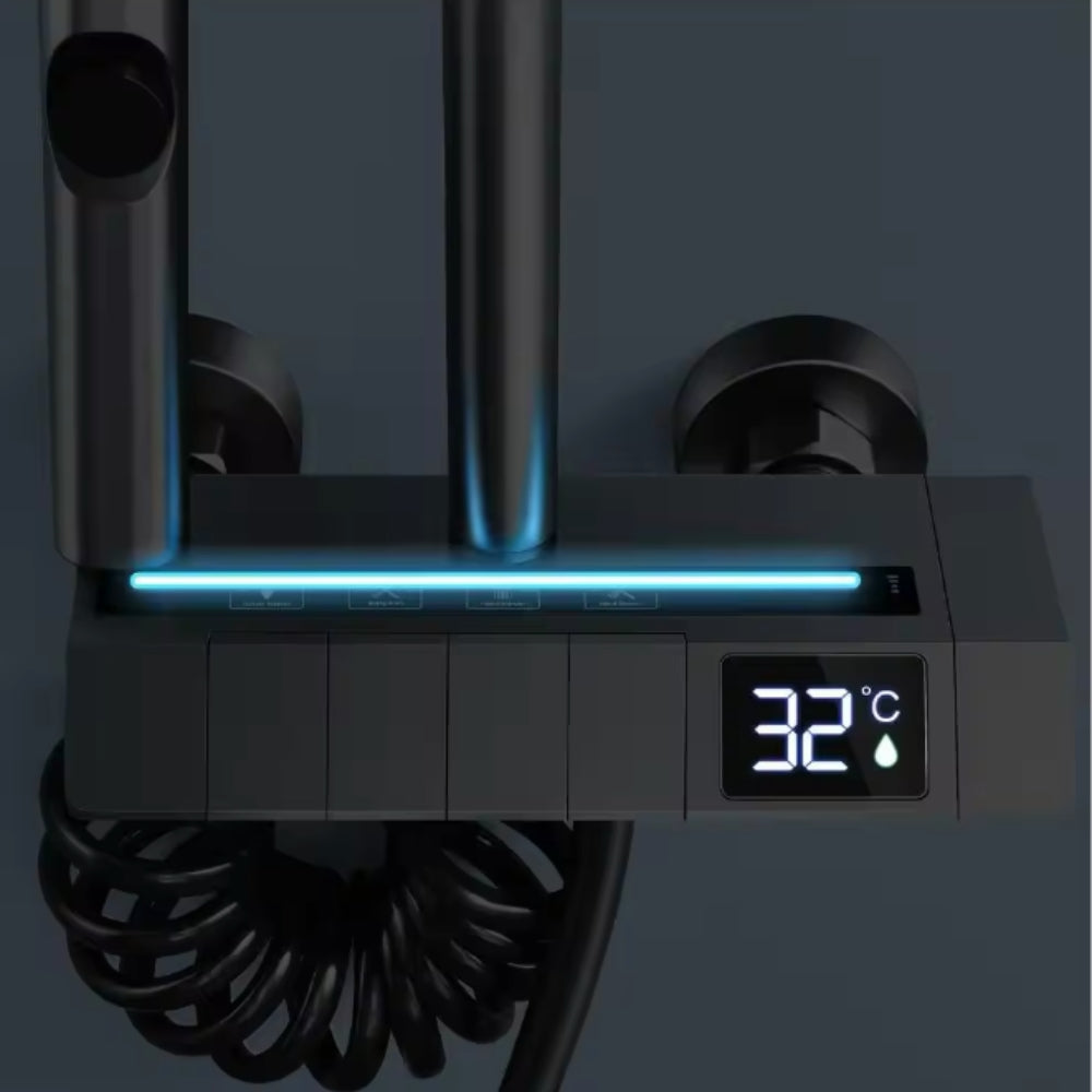 Set za tuširanje z digitalnim zaslonom 4-v-1