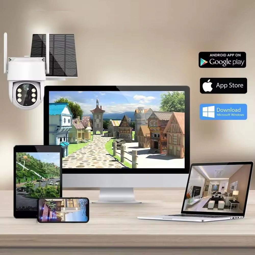 Brezžična kamera za zunanji nadzor z napajanjem iz sončne celice