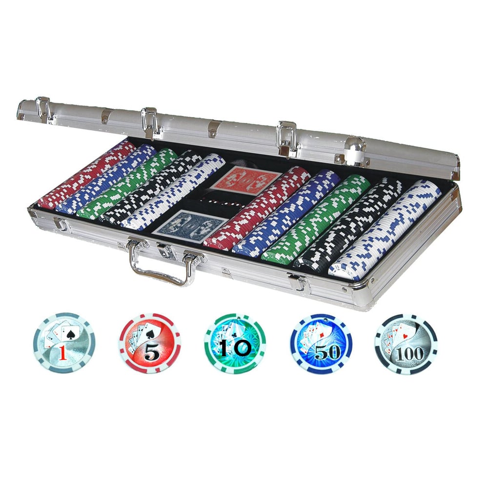 Poker set s 500 žetoni v aluminijastem kovčku