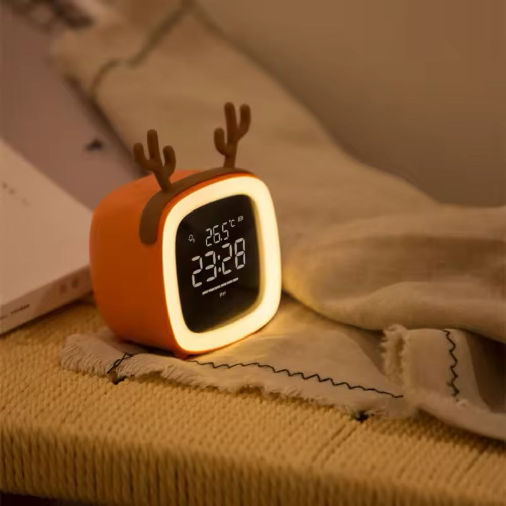 Otroška budilka z nočno lučko