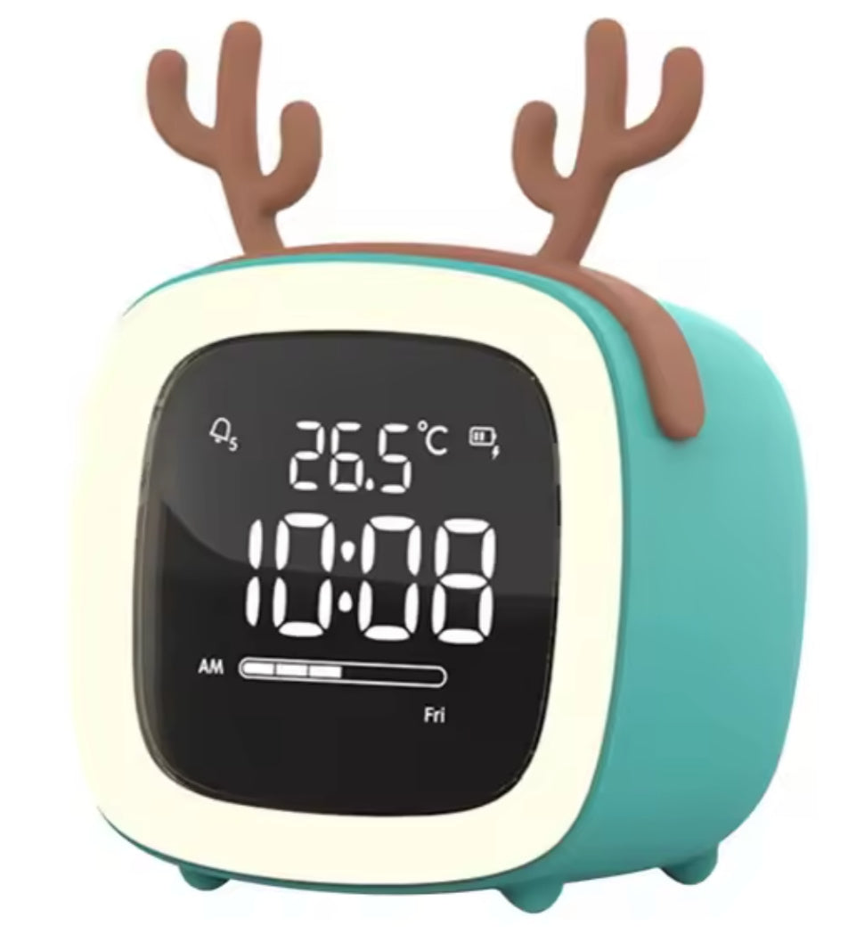 Otroška budilka z nočno lučko