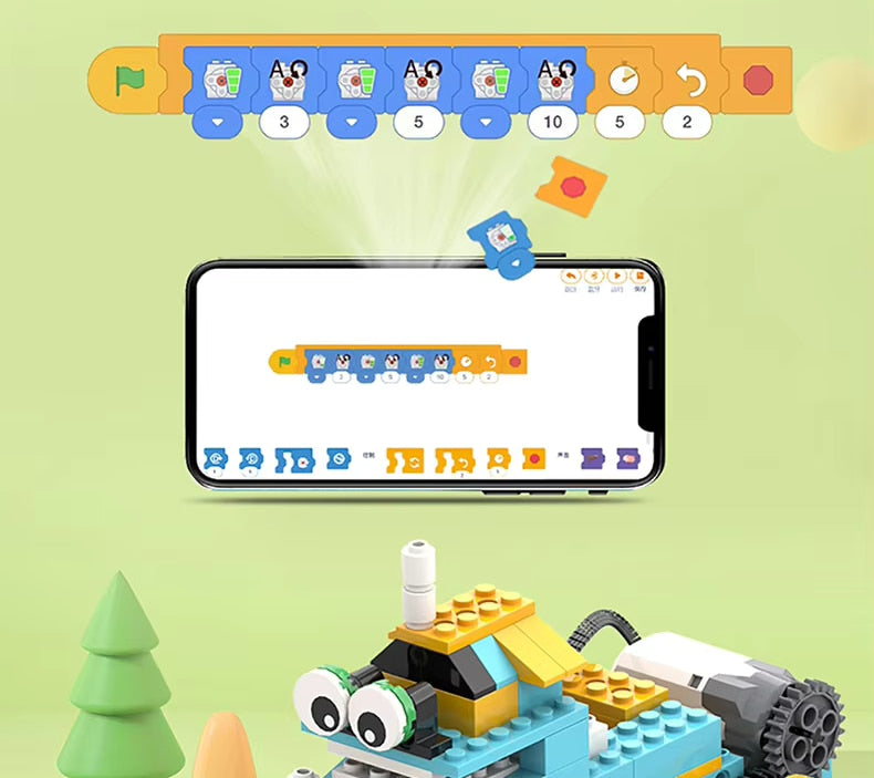 Robotski set za bodoče inženirje 50-v-1 - Inteligentni 606-delni komplet blokov za ustvarjanje z daljinskim upravljalnikom