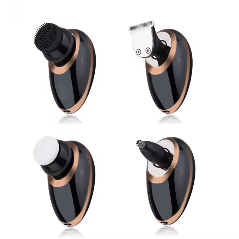 Brezžični vodotesni moški brivnik in prirezovalnik 5-v-1