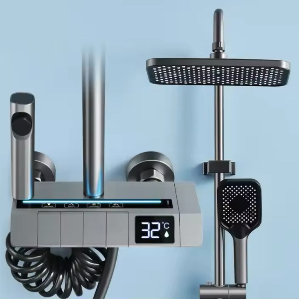 Set za tuširanje z digitalnim zaslonom 4-v-1