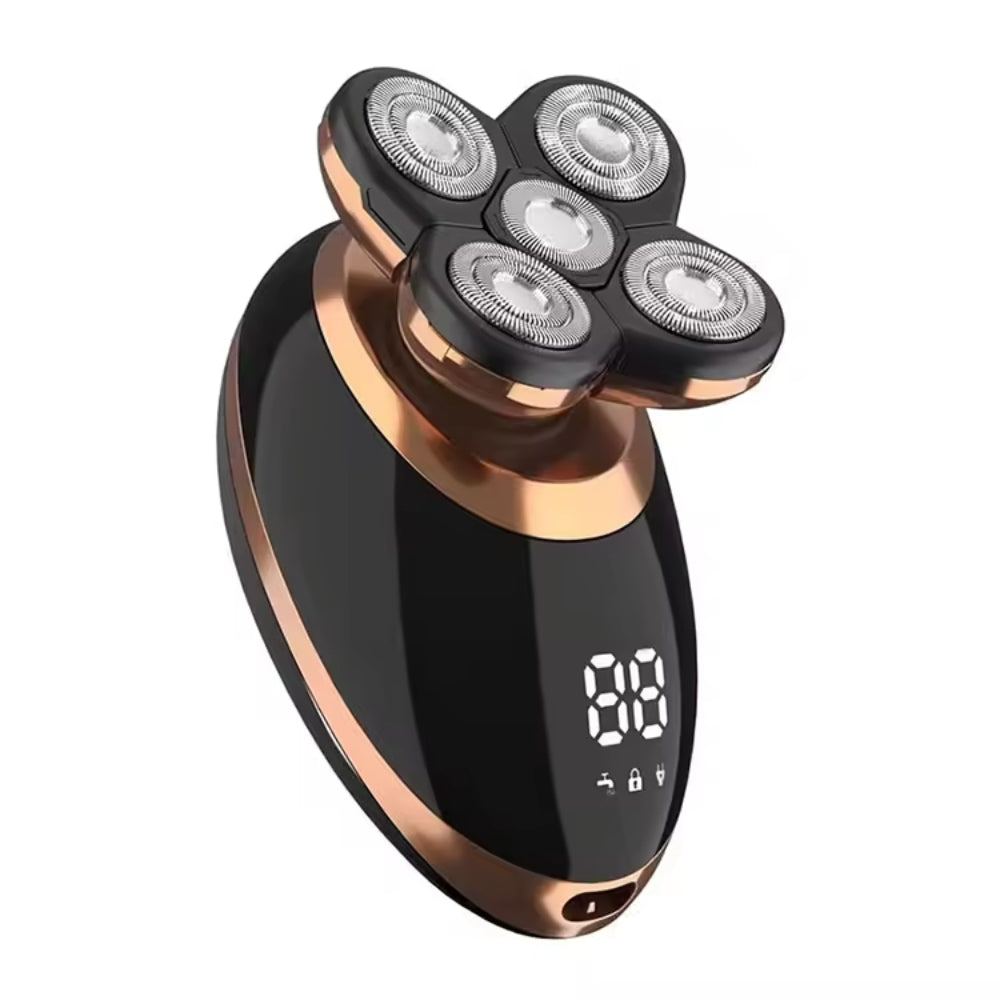 Brezžični vodotesni moški brivnik in prirezovalnik 5-v-1