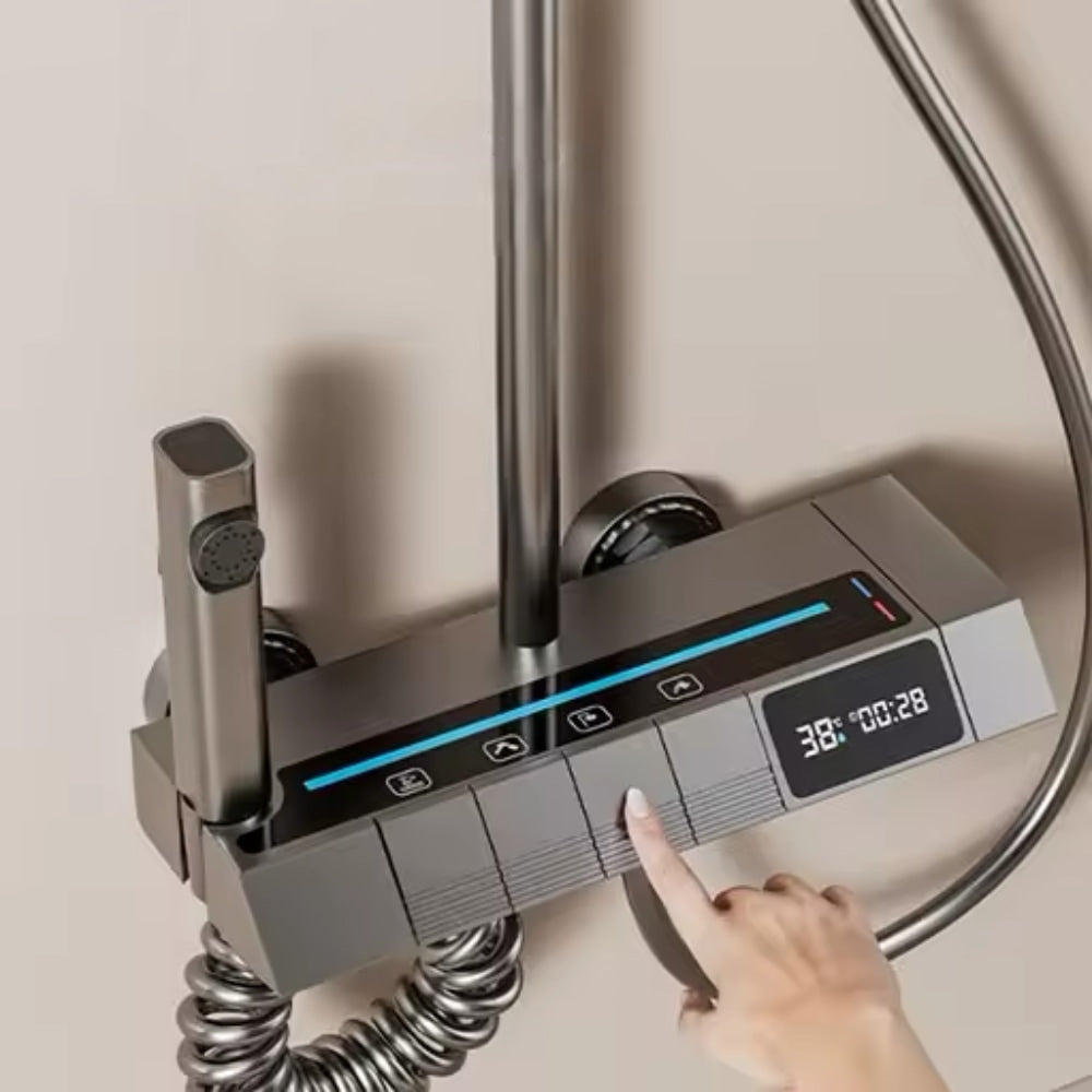 Set za tuširanje z digitalnim zaslonom 4-v-1