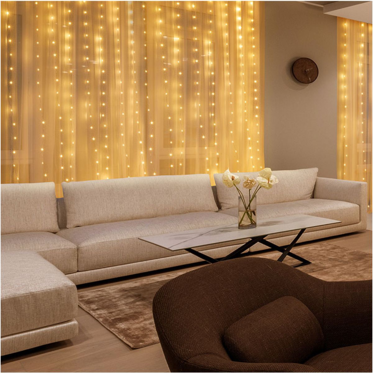 LED Svetlobna zavesa 3x3m