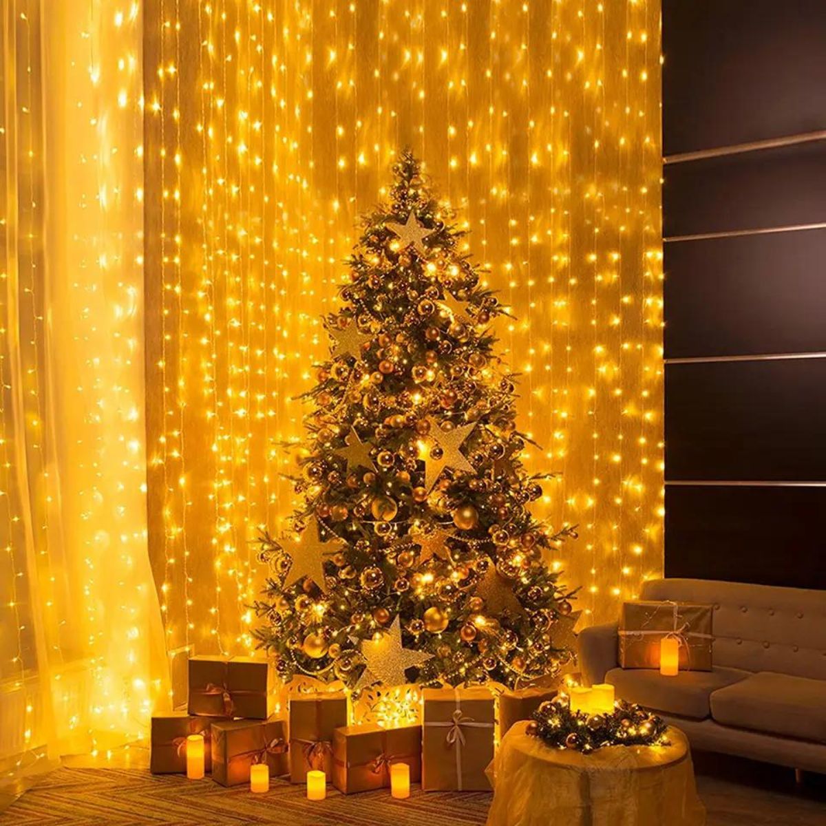 LED Svetlobna zavesa 3x3m