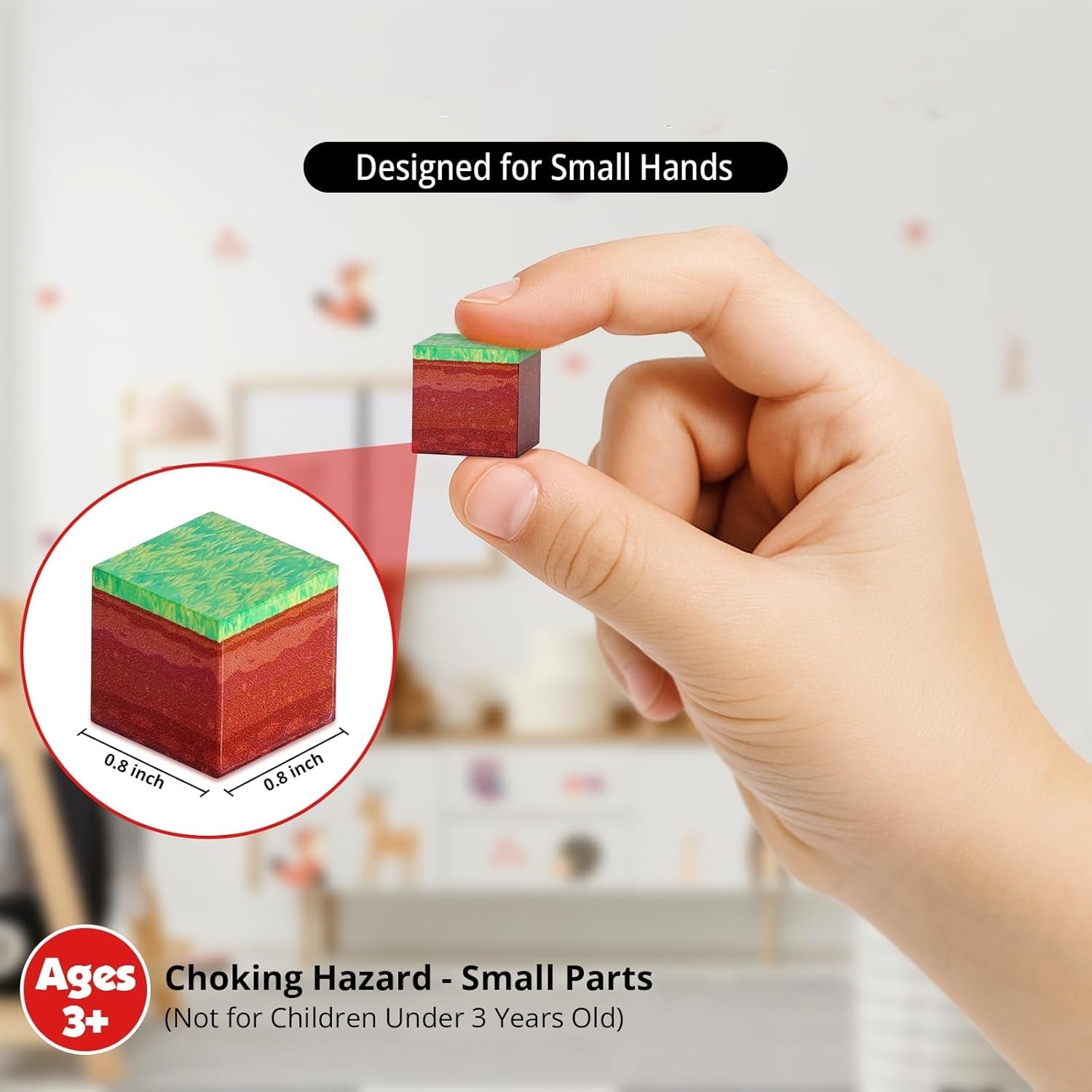 MAGNECRAFT Magnetic Blocks – 200 kosov magnetnih gradbenih kock STEM igrača za otroke 3+