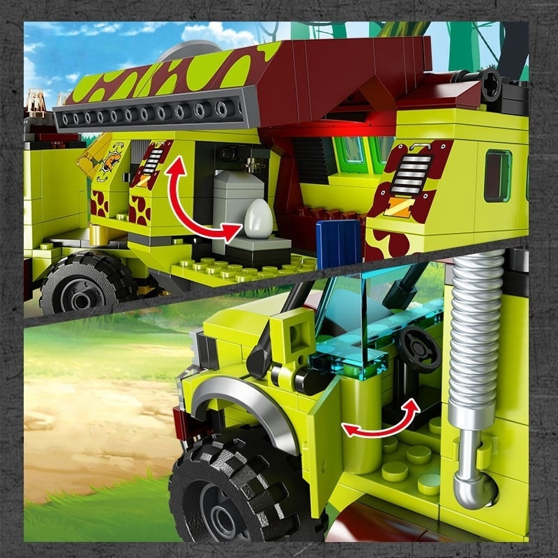 Komplet kock Dinosaur World 528 kosov