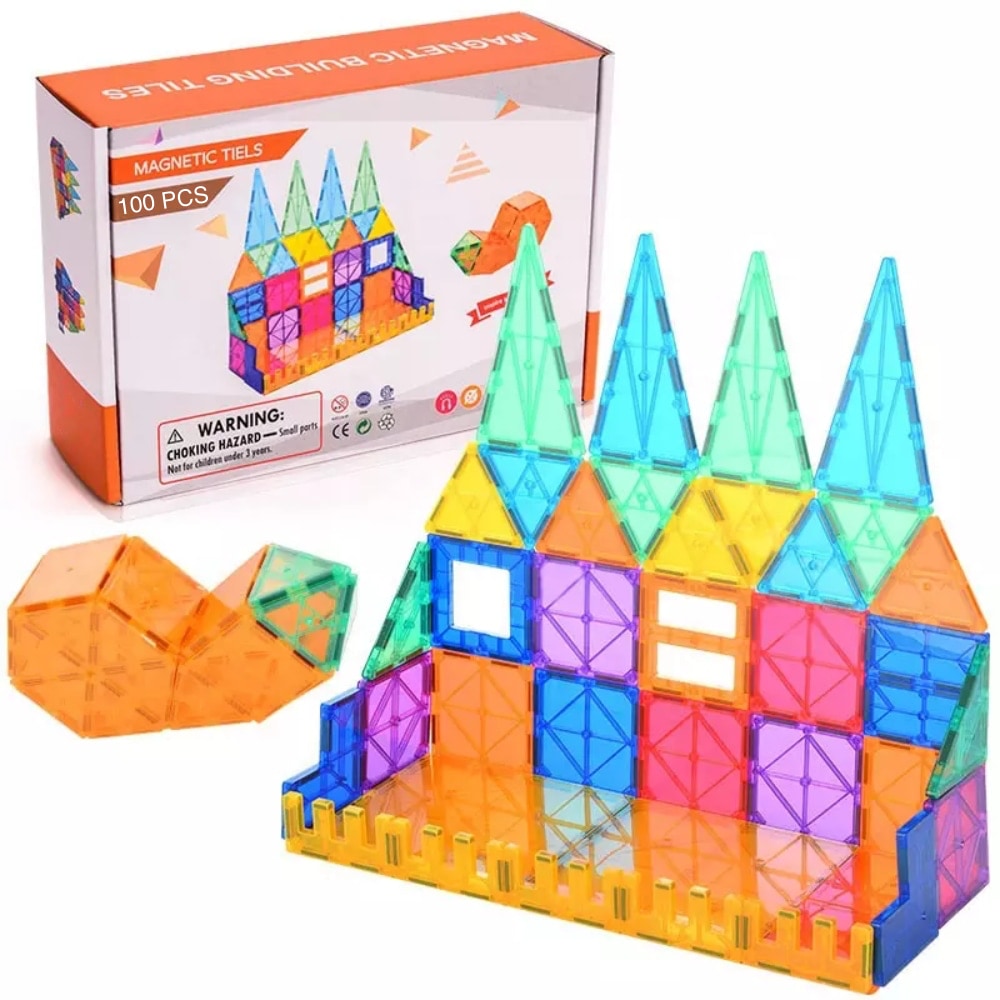 Magnetne kocke - kreativni set - 100 kosov