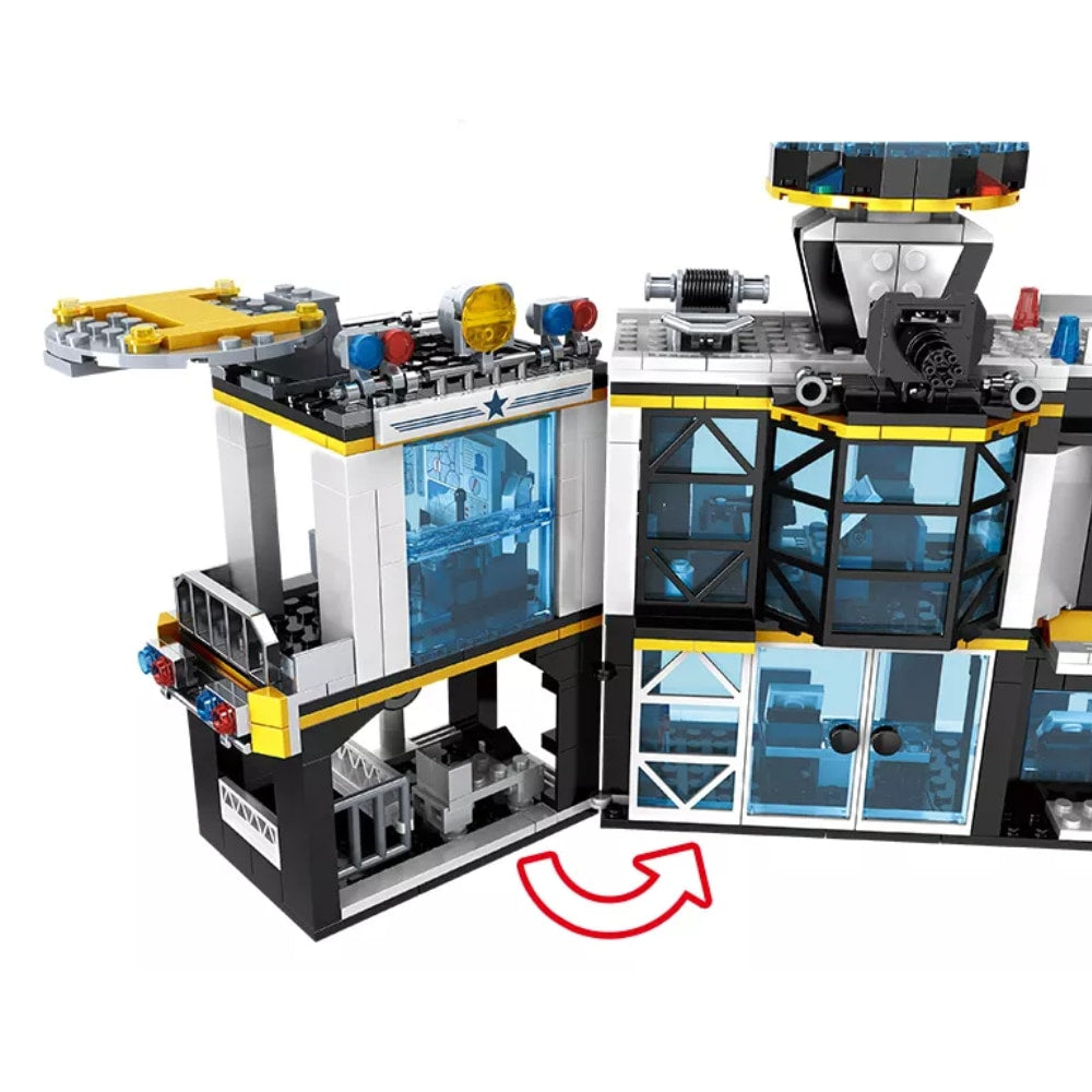 POLICIJSKA ekipa, komplet kock iz 1261 delov