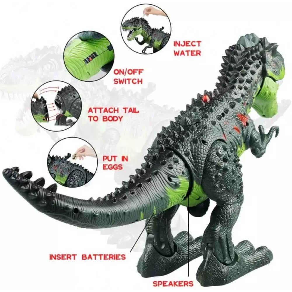 Robot dinozaver, ki bruha ogenj