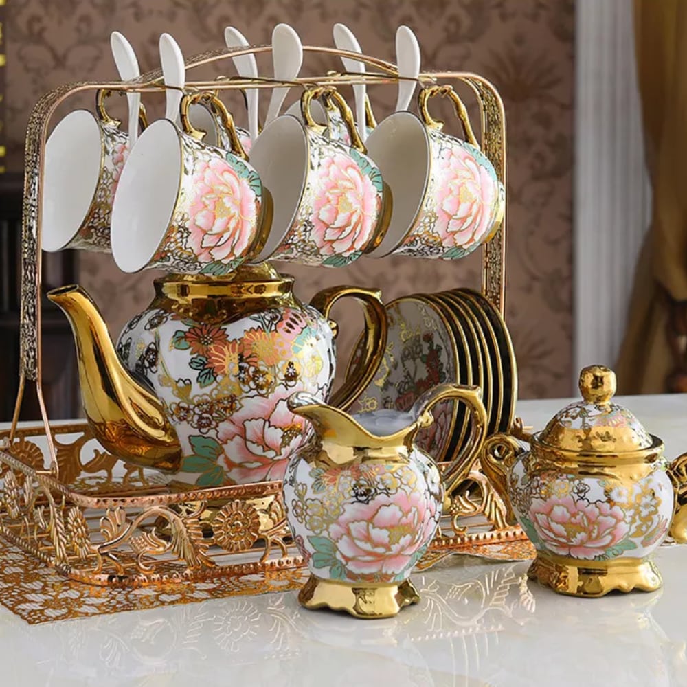 Porcelanske skodelice za kavo s krožniki "Mondeno", SET 6/1,