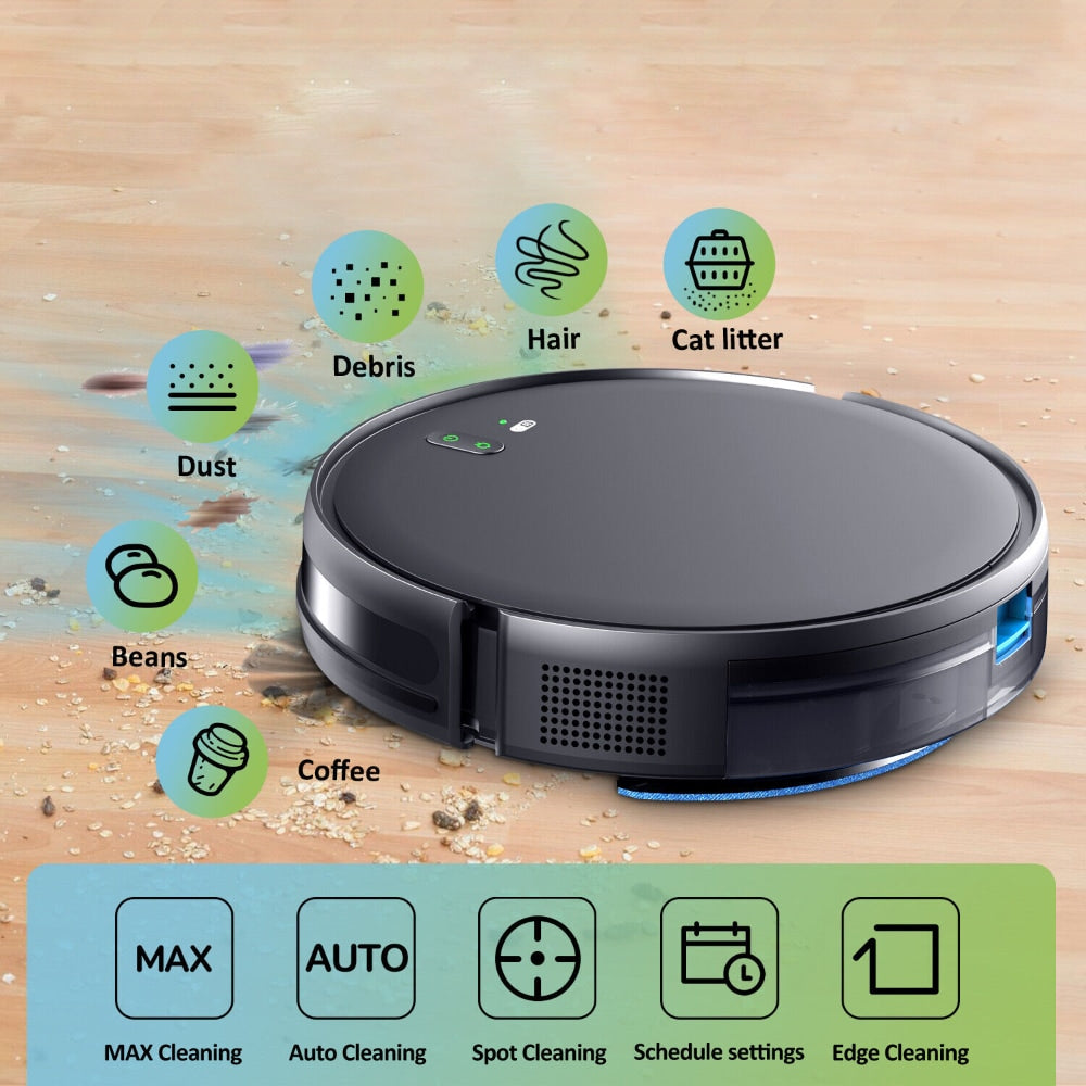 Robotski sesalnik in čistilec tal s polnilno postajo