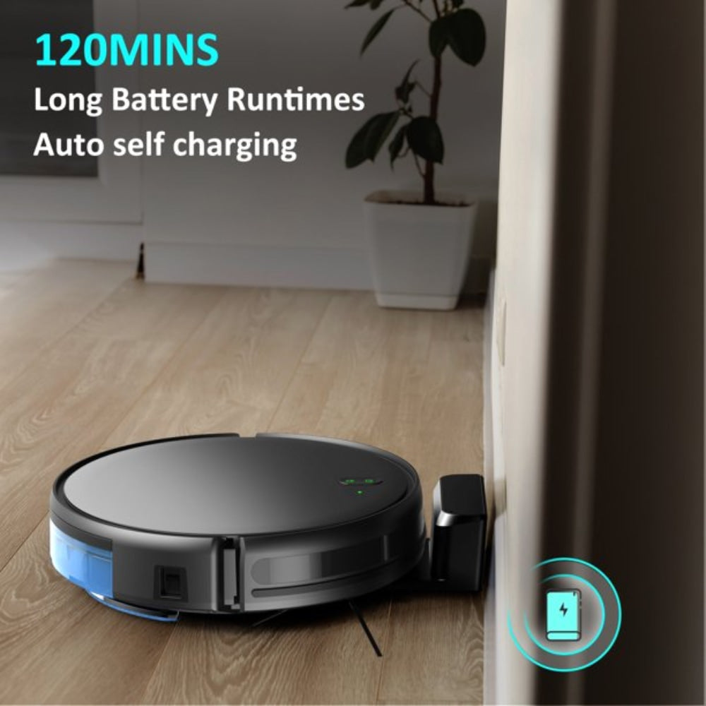 Robotski sesalnik in čistilec tal s polnilno postajo