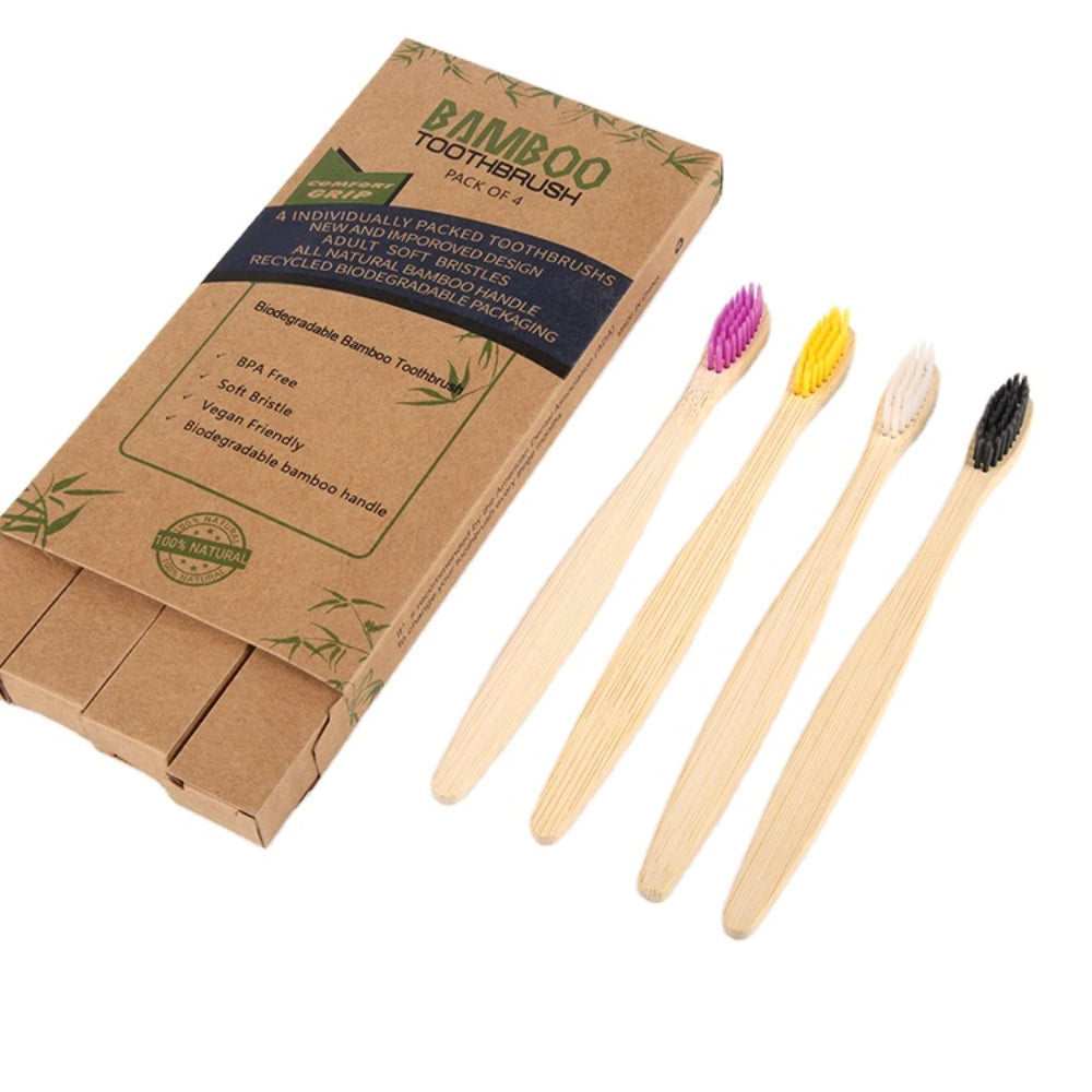 BAMBOO zobna ščetka - Set 4 kosov