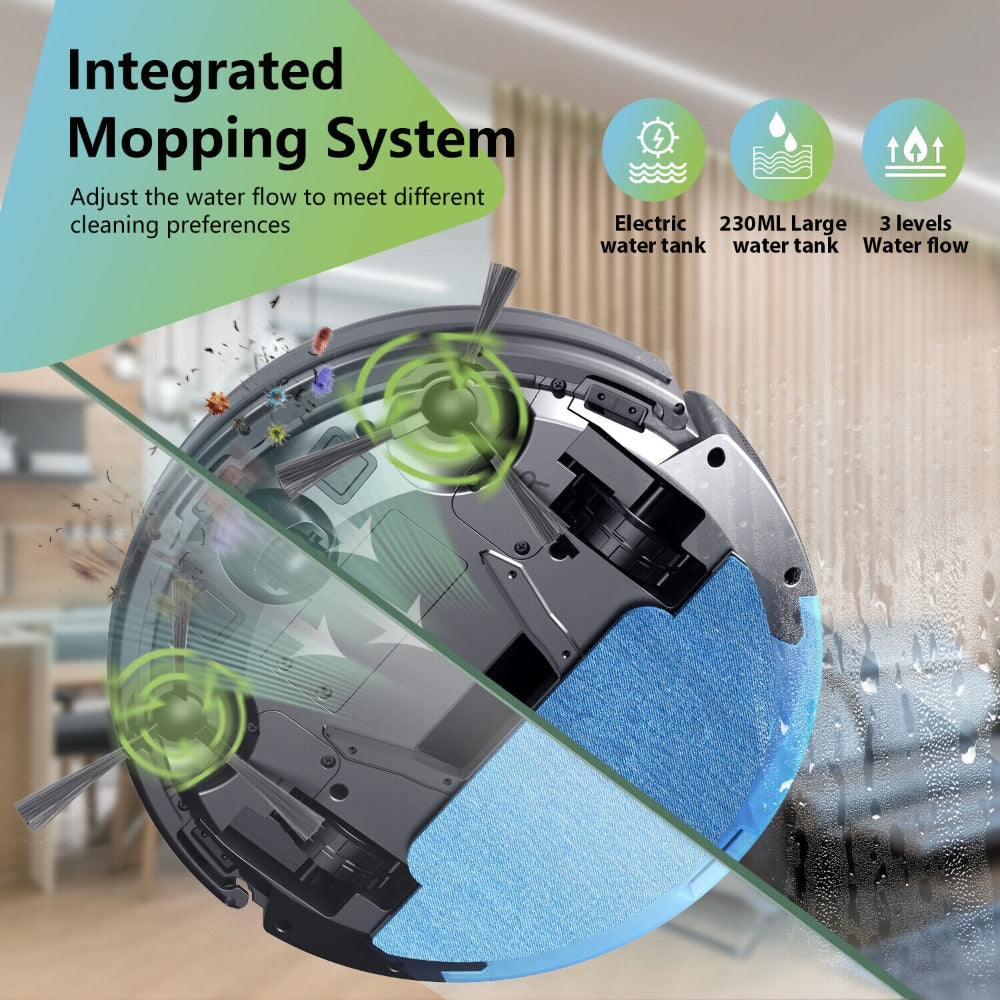 Robotski sesalnik in čistilec tal s polnilno postajo