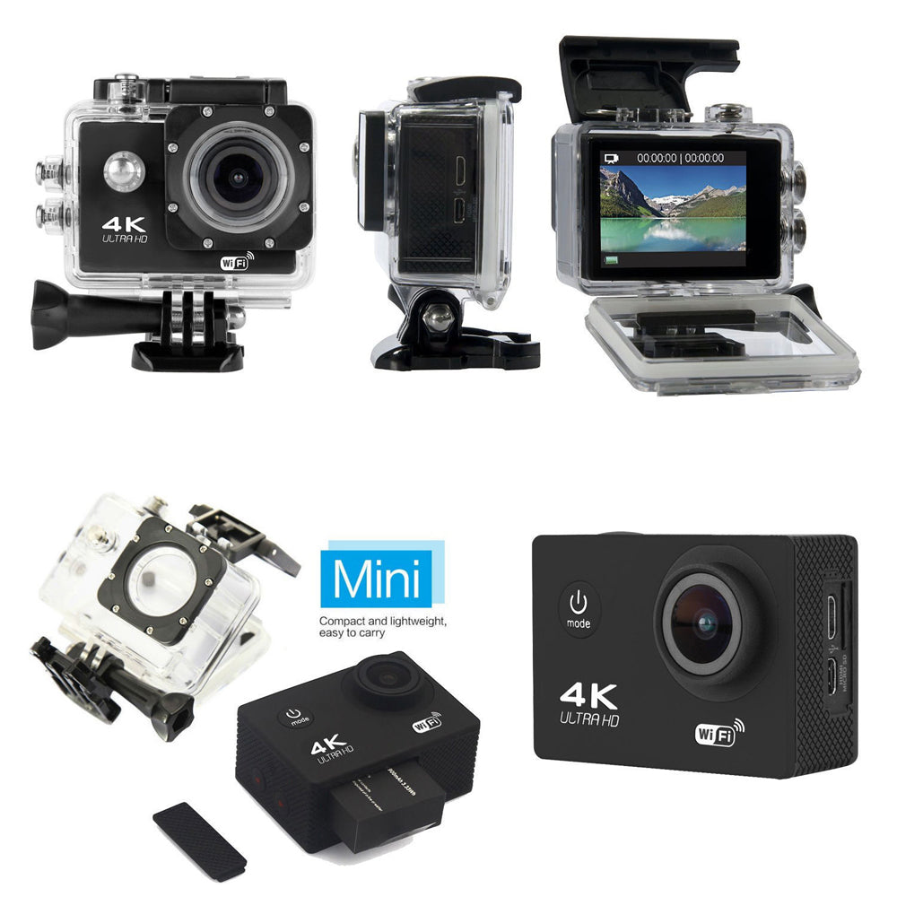 4K Ultra HD Action kamera, vodoodporna, WiFi