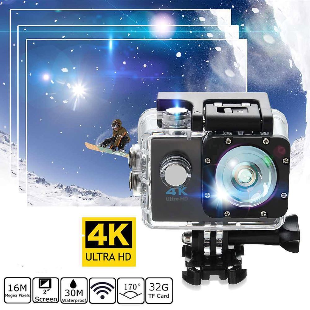4K Ultra HD Action kamera, vodoodporna, WiFi