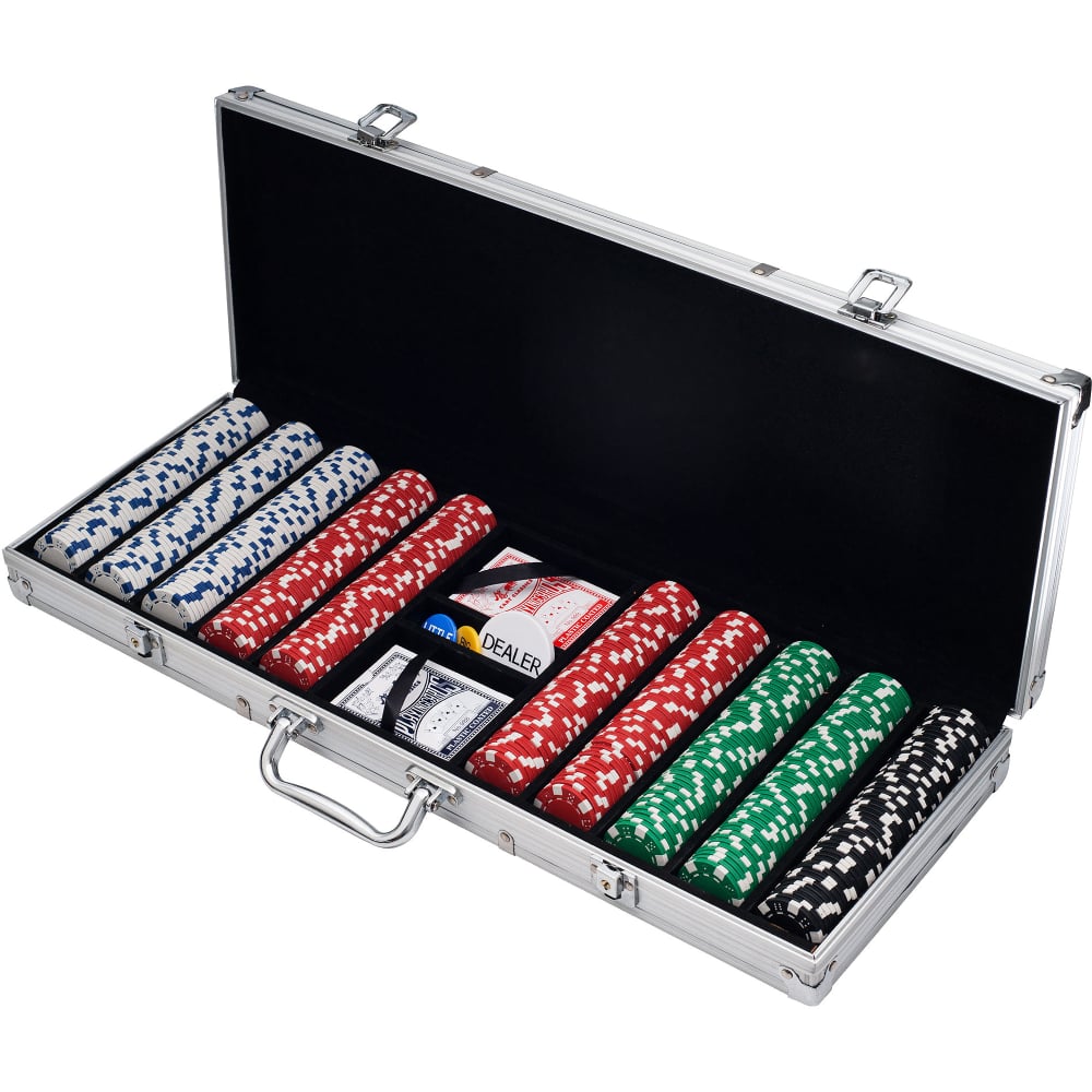 Poker set s 500 žetoni v aluminijastem kovčku