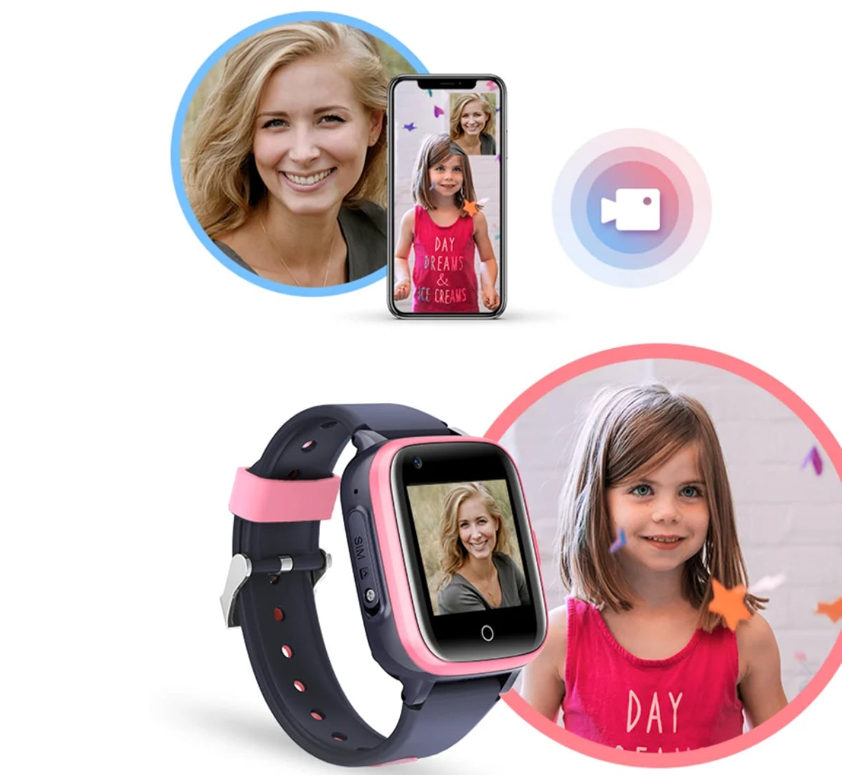 Pametna ura za otroke SmartKid Pro s sim kartico, GPS, kamero
