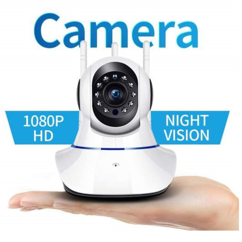 Brezžična 360° vrtljiva kamera z zvokom in nočnim snemanjem